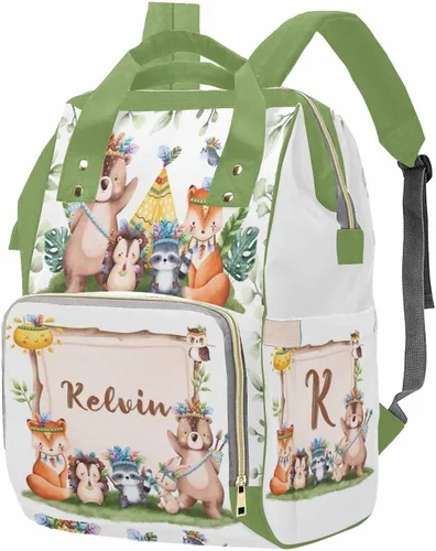 Miniatura 26 de M YESCUSTOM Bolsa de pañales personalizada con nombre para mamá, mujer, esposa, mochila personalizada, 0625-12, Mochilas Daypack