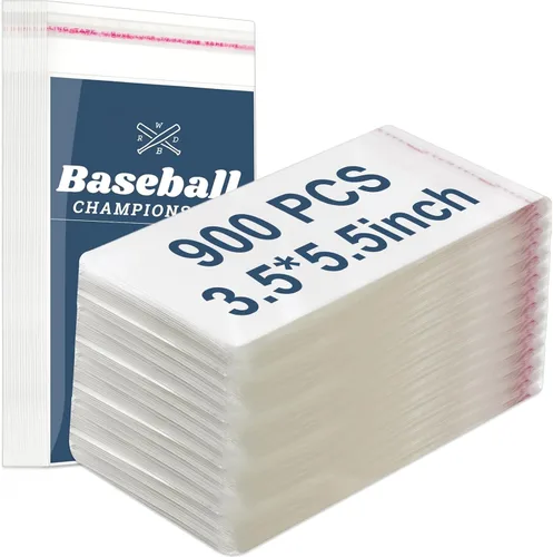 Miniatura 13 de Lewtemi 100 fundas graduadas para tarjetas, bolsas resellables de equipo para tarjetas de intercambio, béisbol, deportes, losas, protección de losas