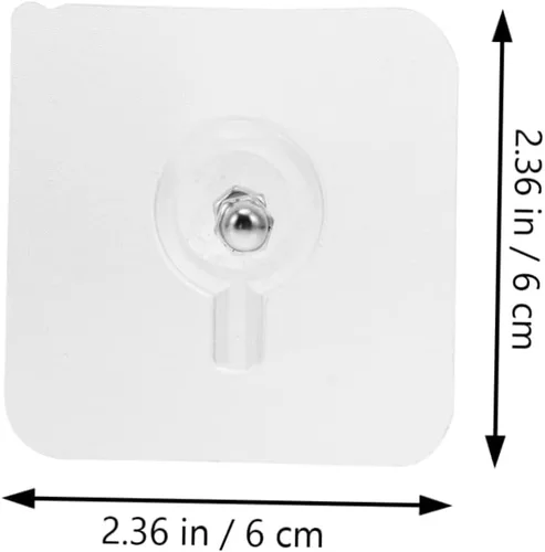 Miniatura 6 de 20pcs No Trace Nail Photo Frame PVC Coat Hook