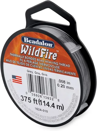 Miniatura 48 de Beadalon Wildfire Ultra - Beading Thread, Beading Supplies for Crafters, Jewelry Makers, Beaders. Braided Fishing Line