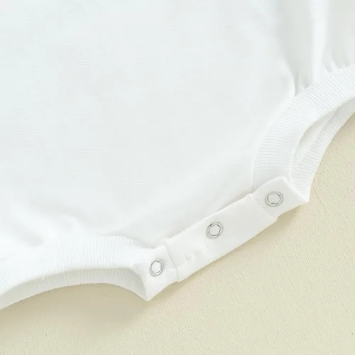 Miniatura 103 de SOLILOQUY Traje de manga larga con cuello redondo para el primer día de San Valentín para bebé niño y niña, mameluco de corazón de amor