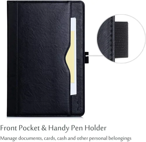 Miniatura 6 de Funda ProCase con soporte para Samsung Tab, múltiples ángulos de visión y bolsillo para documentos y tarjetas, Negro