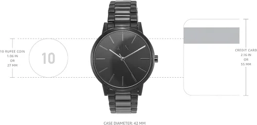 Miniatura 3 de Armani Exchange - Reloj de vestir de acero inoxidable para hombre