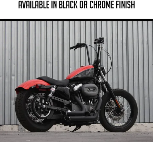 Miniatura 4 de Burly Brand Manillar de suspensión de Ape de fondo estrecho, altura de 14 pulgadas, acabado negro, para Harley Davidson y la mayoría de motocicletas