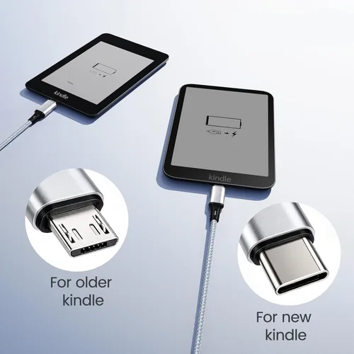 Miniatura 6 de Smays Cable de carga de 6 pies para Kindle Paperwhite de 11.ª generación, Kindle Oasis, Fire HD 10 y tabletas Fire, cable combinado micro USB