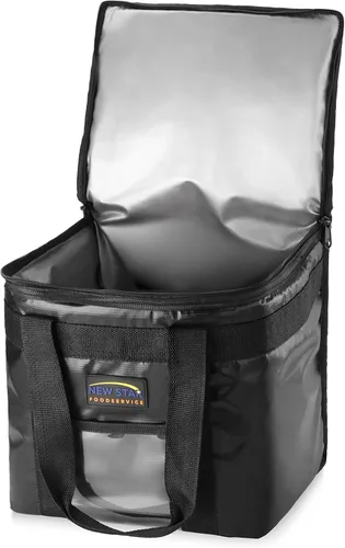 New Star Foodservice 1028683 Bolsa de entrega de alimentos con aislamiento de calidad comercial, tamaño medio, (12 pulgadas de ancho x 11.5 pulgadas