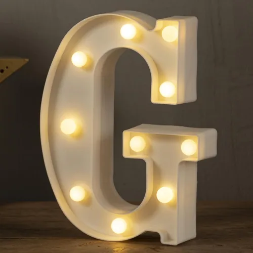 Miniatura 14 de HXWEIYE Letras iluminadas con luces LED, letreros luminosos de marquesina, 26 letras del alfabeto y 10 números para fiestas de cumpleaños, bares
