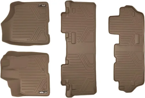 Miniatura 45 de SMARTLINER Alfombrilla de suelo para maletero de carga para todo tipo de clima, detrás de la segunda fila para Toyota Sienna 2011-2012
