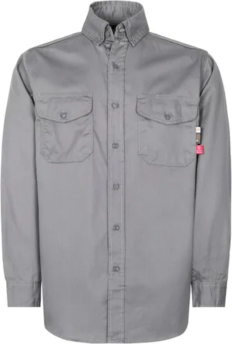 Miniatura 14 de KONRECO Camisas FR para hombre, 6.5 onzas, ligeras, uniformes de trabajo, resistentes al fuego, para soldar, repelente al agua y a las manchas