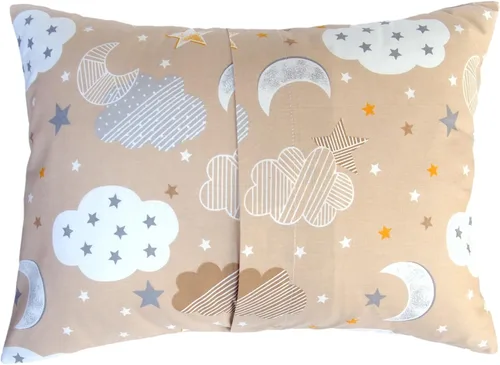 Miniatura 2 de Funda de almohada de algodón para niños pequeños de 13 x 18 pulgadas - Funda de almohada Star Cloud Moon de tamaño para viajar, fundas de almohada
