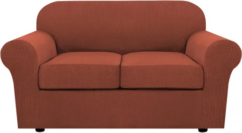 Miniatura 95 de H.VERSAILTEX - 3 fundas de sofá elásticas para 2 cojines de sofá. Fundas para muebles de sala de estar (funda base más 2 fundas de cojín de asiento)