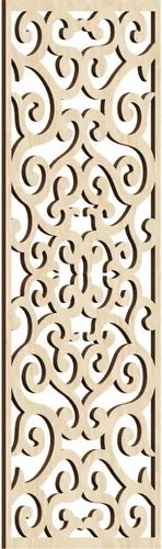 Miniatura 108 de Eveline - Paneles decorativos de pared de madera con calado, 13 3/8 pulgadas de ancho x 34 3/8 pulgadas de alto x 3/8 de alto, roble rojo rojo