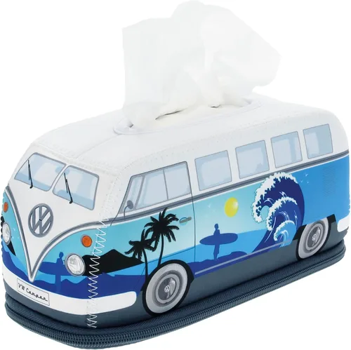 Miniatura 6 de BRISA VW Collection Volkswagen - Dispensador de neopreno para pañuelos de papel, pañuelos cosméticos o servilletas en diseño de autocaravana T1