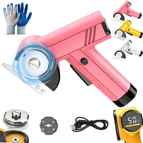 Miniatura 10 de Rechargeable High-Speed Cardboard Cutter, Cordless Electric Scissors, Automatic Cardboard Box Cutter with Safety Lock, 4-Speed Adjustment, Rotary