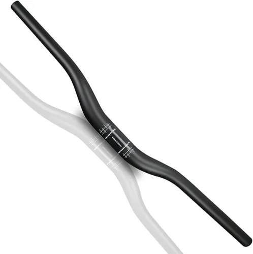 Miniatura 10 de Manillares de carbono, manillares de bicicleta de montaña, barras elevadoras 31.8mm 3K mate brillante 680mm 700mm 720mm 740mm 760mm manillares MTB