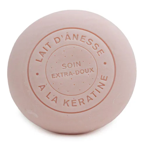 Miniatura 2 de Label Provence - Barra de champú francés hecha con leche de burro orgánica, para cabello graso, 3.88 oz, rosa