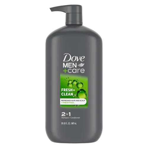 Miniatura 13 de DOVE MEN + CARE Champú y Acondicionador Fortificante 2 en 1 para Cabello Normal a Graso Fresco y Limpio con Cafeína Ayuda a Fortalecer el Cabello
