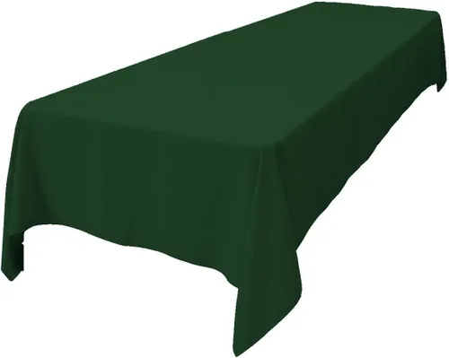 Miniatura 187 de LA Linen Mantel rectangular lavable de popelín de poliéster, resistente a las manchas y a las arrugas, cubierta de mesa 60x84, mantel de tela