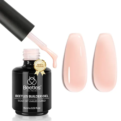 Miniatura 12 de Beetles - Gel constructor para uñas, gel constructor transparente de 0.51 onzas, 8 en 1, fortalecedor, espesamiento, edificio instantáneo, apto