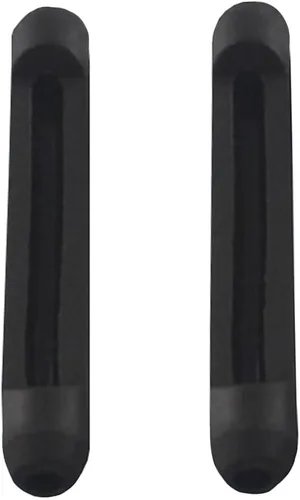 2 pares de almohadillas de silicona para los oídos, puntas de brazo de patillas suaves, almohadillas de gancho para las orejas, color negro