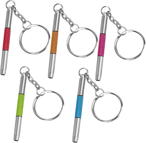 Miniatura 5 de UNEAK - Juego de reparación de tornillos para gafas morado, juego de destornilladores de precisión 3 en 1 mini, llavero, para gafas, gafas de sol