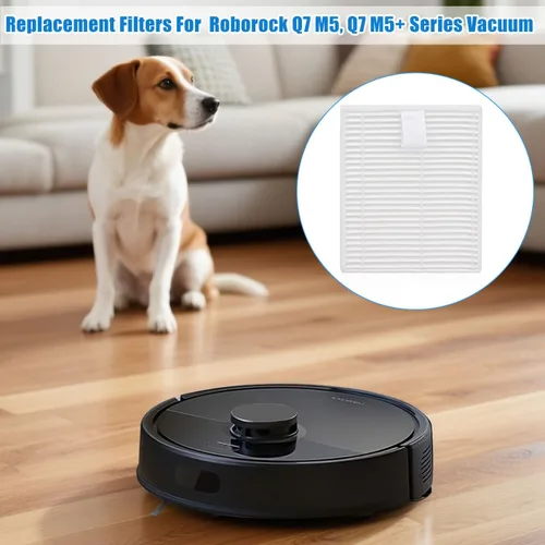 Miniatura 4 de Filtros de repuesto para Roborock Q7 M5: Para Q7 M5+/Q7 L5/Q7 L5+ Filtro de filtro vertical de limpieza del hogar, filtro de repuesto, lavable y 4