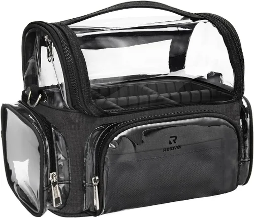 Miniatura 8 de TANTO Estuche para brochas de maquillaje de pie, soporte para brochas de maquillaje, bolsa de cosméticos profesional de viaje, bolsa de Rosa rosado