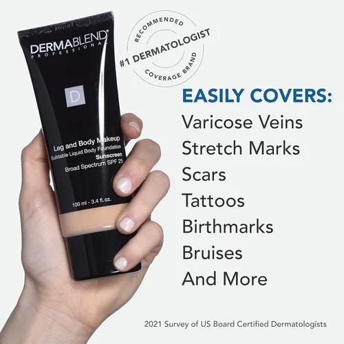 Miniatura 6 de Dermablend Leg and Body Makeup Foundation with SPF 25 90N Medium Natural