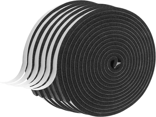 Miniatura 10 de Tira de Sellado Meteorológico para Puertas, Tira de Sellado para Puertas y Ventanas, 1 Pulgada x 1/8 Pulgada x 33 Pies, Cinta de Aislamiento