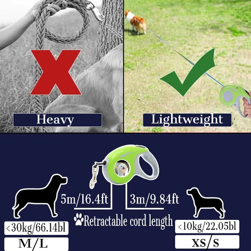 Miniatura 3 de Correa retráctil personalizada para perros con foto y texto, correa retráctil personalizada para perros pequeños y grandes