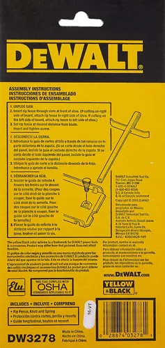 Miniatura 4 de DEWALT DW3278 Valla circular para sierra circular - El embalaje puede variar