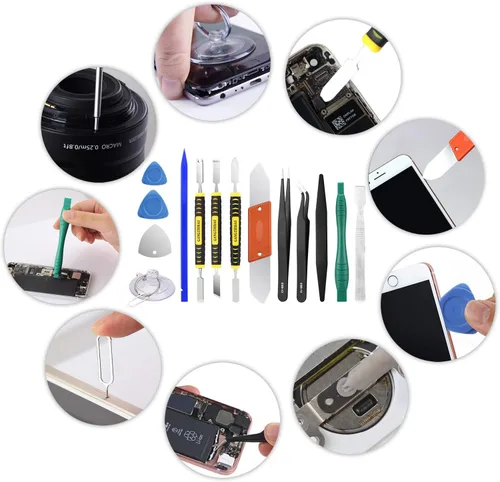 Miniatura 4 de (2309A-Small) Kit de herramientas desarmador de reparación para iPhone/ iPad/ iPod/ otros celulares (23 unidades)