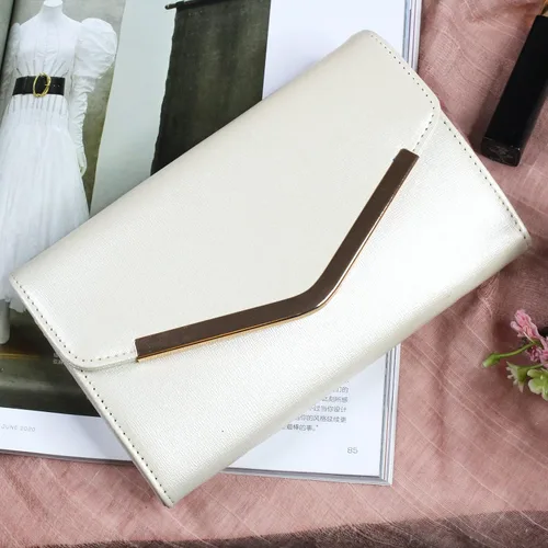 Miniatura 5 de Bolso de mano de noche para mujer, bolso de sobre con cadena desmontable
