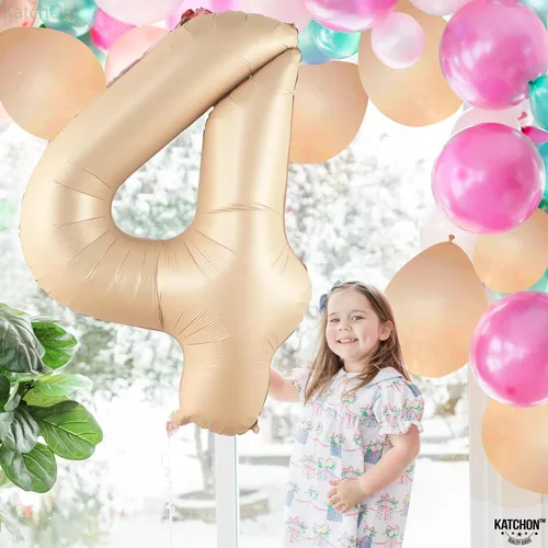 Miniatura 1280 de KatchOn, Globo grande azul número 2 de 40 pulgadas Decoraciones de cumpleaños de Baby Shark para niño de 2 años Globo azul número 2 Globo