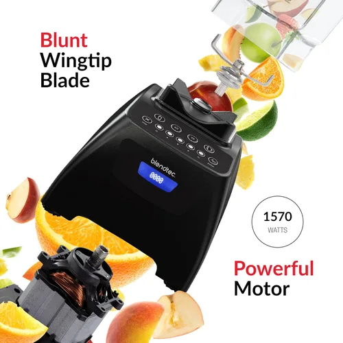 Miniatura 4 de Blendtec Classic 575 - Licuadora, tarro WildSide+ de 90 onzas, espátula de cuchara y libro de recetas, color negro