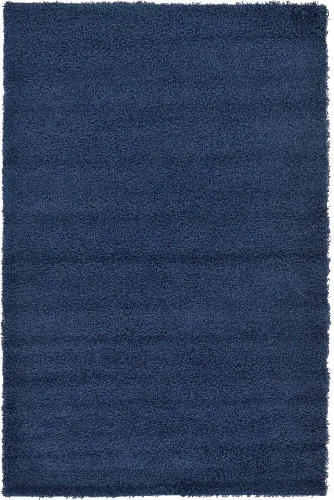Miniatura 3 de Unique Loom Solid Shag Collection - Alfombra rectangular de 5 pies 1 pulgada x 8 pies, azul zafiro/azul marino Zafiro Azul/Azul Marino