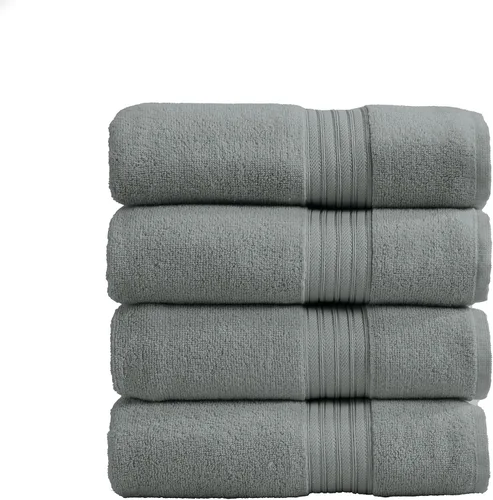 Miniatura 7 de Great Bay Home Juego de 6 toallas de mano color gris, 100% algodón hilado en plumas, juego de 6 toallas de mano de 26 x 16 pulgadas, toallas
