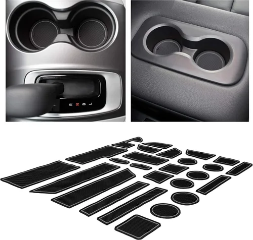 CupHolderHero Compatible con accesorios Honda Ridgeline 2017-2023 – Insertos de portavasos antipolvo antideslizantes personalizados de alta calidad,