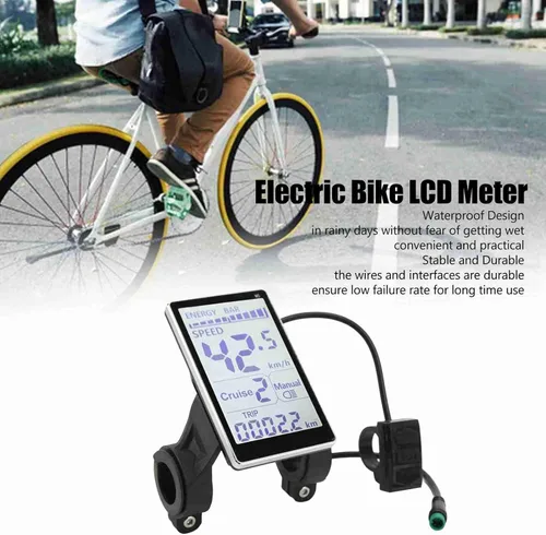 Miniatura 4 de Pantalla LCD de ciclo eléctrico, 24 V 36 V 48 V 60 V universal E Scooter M5 E Panel de control Panel de control de 5 pines Scooter eléctrico Panel
