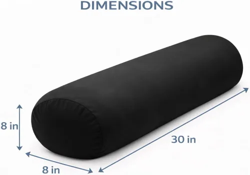 Miniatura 3 de Almohada corporal de microcuentas, lujosamente suave y abrazable con funda extraíble de 30 x 8 pulgadas