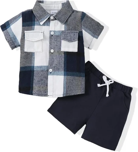 Miniatura 41 de Conjunto de ropa de verano para bebé y niño, camiseta de manga corta de algodón, pantalones cortos de dinosaurios, conjunto de ropa para niño