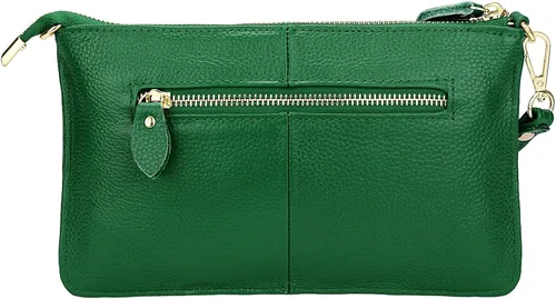 Miniatura 4 de Uromee Cartera de mano para mujer, de piel auténtica, con cadena de hombro desmontable