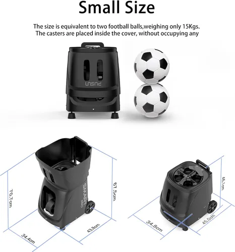 Miniatura 6 de PT-SMARTPro - Máquina de pelotas de tenis, servidor profesional de bolas automático con aplicación para control de Apple Watch, 20 puntos