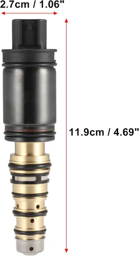 Miniatura 3 de X AUTOHAUX Válvula solenoide de control de compresor de aire acondicionado para auto para 6SES14C 7SES17C 7SEU17C Compresor para Toyota Corolla 1.8L