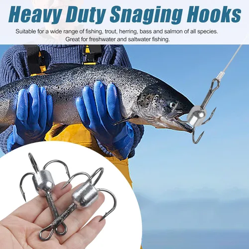 Miniatura 5 de 5 ganchos de pesca grandes con peso para cebo, atún, espada, trucha, salmón, pesca, 4 tamaños, 1 oz, 1.25 onzas, 1.5 onzas, 2.5 onzas
