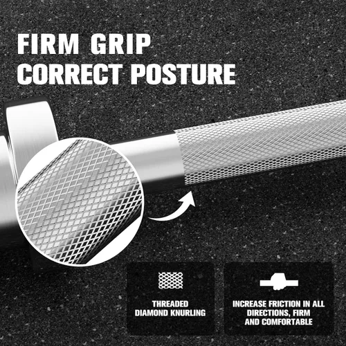 Miniatura 6 de RITFIT Olympic Barbell 4ft/6ft - 2 Inch Weight Bar for Strength Training, Weightlifting, Squat, Deadlift, Bench Press, Curl, Overhead Press