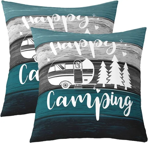Miniatura 10 de Funda de almohada reversible con estampado para cama o sofá, decoración de coche de campamento, funda de cojín decorativa de granja occidental de 16
