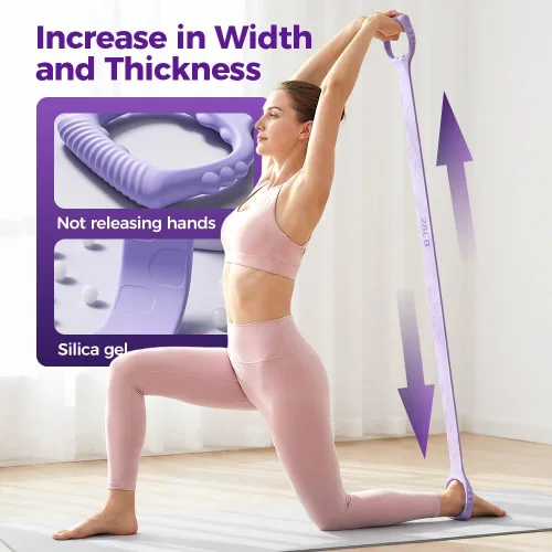 Miniatura 3 de Figura 8 Banda de resistencia de fitness, Figura 8 bandas de ejercicio para mujeres y hombres, 8 bandas de goma de resistencia en forma de brazos