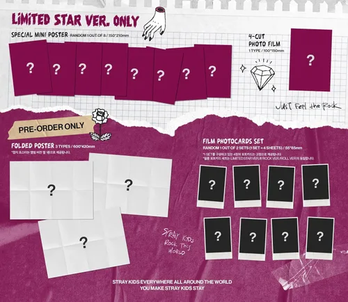 Miniatura 3 de Álbum de Star Stray Kids [Limited Star Ver.]+Beneficios de prepedido + planificador digital inspirado en BolsVos K-POP, paquete de calcomanías