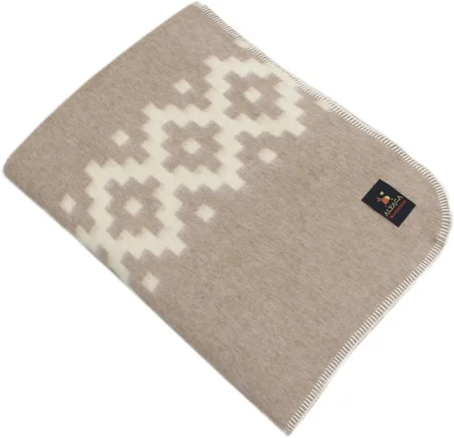 Miniatura 26 de Manta gruesa de lana de alpaca para acampar al aire libre o uso en interiores, diseño étnico, suave lana peruana de alpaca disponible en tamaño Gris
